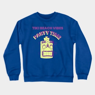 Tiki Beach Tiki Party Hawaii Hawaiian Crewneck Sweatshirt